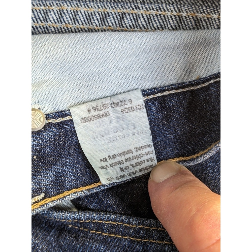 Wrangler Mens 34 x 30 Denim Blue Jeans 100% Cotton Relaxed Fit - Picture 4 of 14